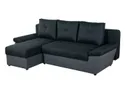 BRW Кутовий розкладний диван Odete з ящиком для зберігання чорний, Савана 14 NA-ODETE-REC.2DL-FMIX70-G2-SAWANA_14/SOFT_20 фото thumb №1