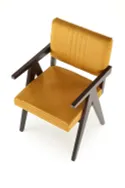 М'яке крісло HALMAR MEMORY з чорного дерева: MONOLITH 48 (гірчичний) фото thumb №10
