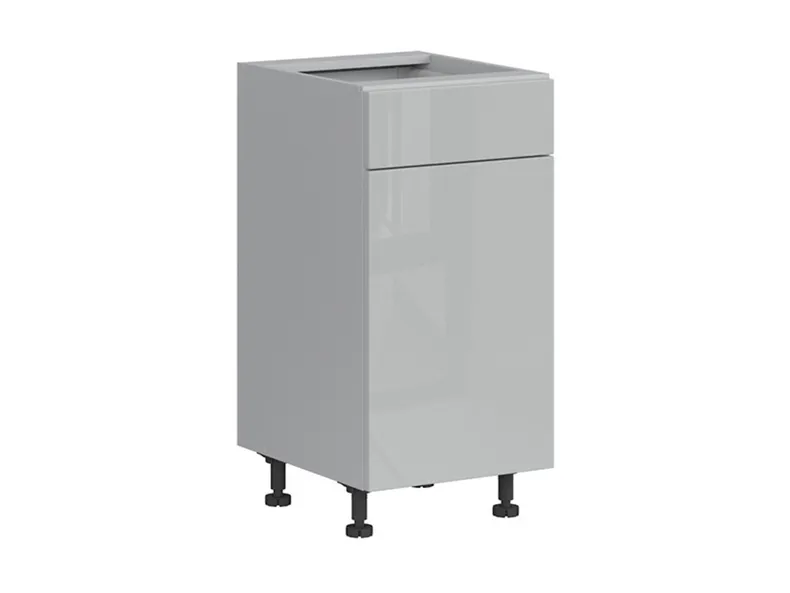 BRW Top Line кухонный базовый шкаф 40 см правый с ящиком soft-close серый глянец, серый гранола/серый глянец TV_D1S_40/82_P/STB-SZG/SP фото №2