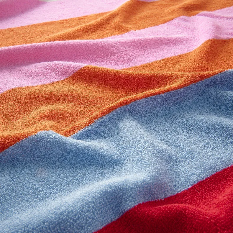 IKEA ROSENOXALIS РОЗЕНОКСАЛИС, пляжное полотенце, разноцветный / полосатый, 100x180 см 205.748.51 фото №2