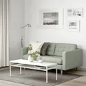 IKEA LANDSKRONA ЛАНДСКРУНА, 2-местный диван, Светло-зеленый / металлический 492.702.84 фото thumb №2