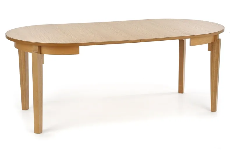 Обідній стіл розкладний HALMAR SORBUS 100-200x100 см, стільниця та ніжки - медовий дуб фото №11
