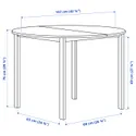 IKEA VIHALS, таблица, белый/белый, 107 см 495.899.70 фото thumb №5