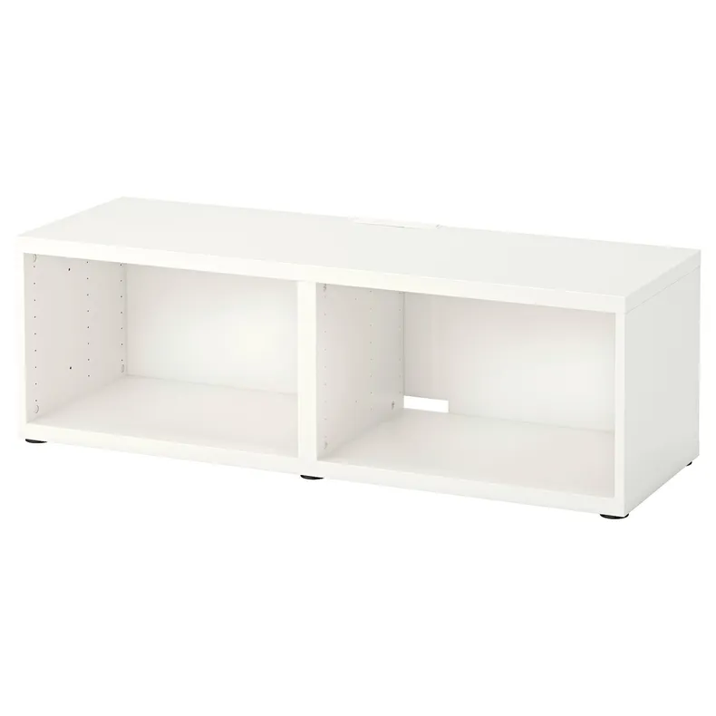 IKEA BESTÅ БЕСТО, тумба под ТВ, белый, 120x40x38 см 802.945.03 фото №1