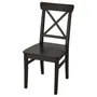 IKEA INGOLF ИНГОЛЬФ, стул, коричнево-чёрный 602.178.22 фото