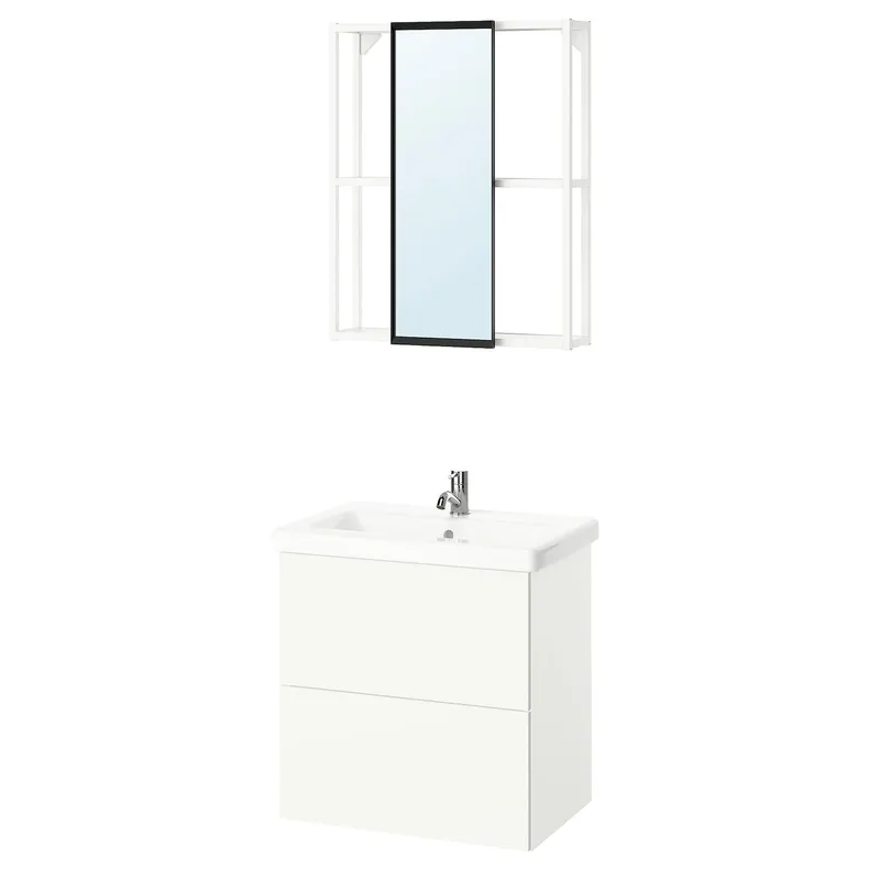 IKEA ENHET ЕНХЕТ, ванна, білий, 64x43x65 см 595.470.98 фото №1