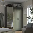 IKEA PAX / KAMMARTORP/GRIMO, комбинированный гардероб, темно-серый/серо-зеленый, 150x60x201 см 895.792.57 фото thumb №2