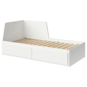 IKEA FLEKKE ФЛЕККЕ, каркас кровати-кушетки с 2 ящиками, белый, 80x200 см 003.201.34 фото