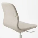 IKEA LÅNGFJÄLL ЛОНГФЬЄЛЛЬ, крісло для конференцій, ГУННАРЕД бежевий / білий 192.523.66 фото thumb №6