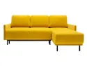 BRW двосторонній кутовий диван Solo розкладний з ящиком для зберігання велюровий жовтий, Соло 257 NA-SOLO-G1_B157C8 фото thumb №1