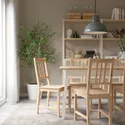 IKEA PINNTORP ПІННТОРП, стілець, світло-коричнева морилка 005.904.80 фото thumb №2