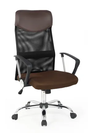 Крісло комп'ютерне офісне обертове HALMAR VIRE коричневий фото