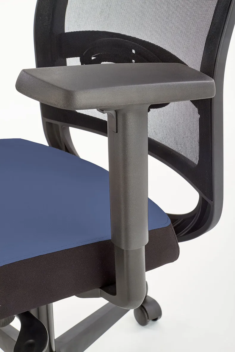 Крісло комп'ютерне офісне обертове HALMAR GULIETTA, спинка - сітка, сидіння - чорний / синій - ERF6026 фото №7