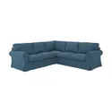 IKEA EKTORP ЭКТОРП, чехол д/углового 4-местного дивана, Талмира голубая 805.252.21 фото thumb №2