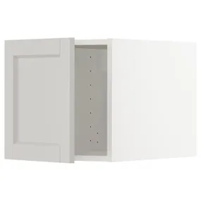 IKEA METOD МЕТОД, верхня шафа, білий / світло-сірий Lerhyttan, 40x40 см 494.674.07 фото