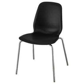 IKEA LIDÅS ЛИДОС, стул, черный / сефаст-хром 995.055.67 фото