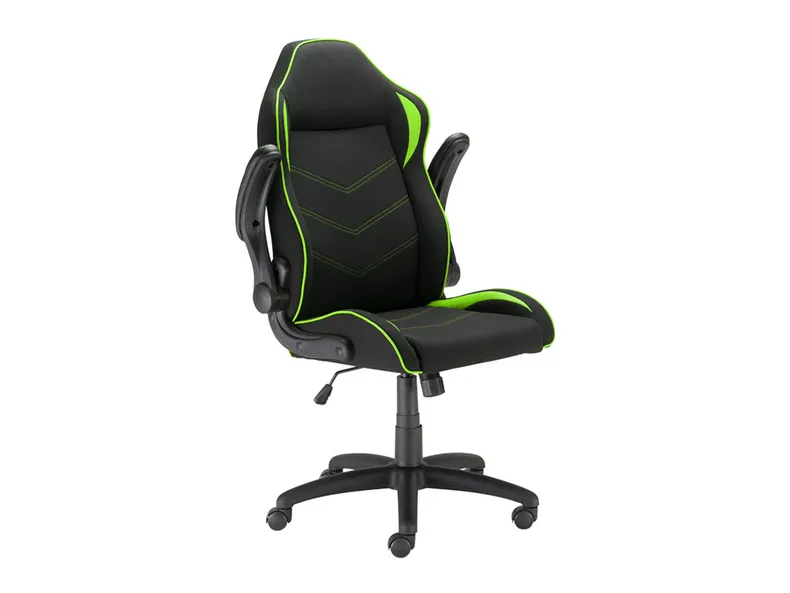 BRW Hacker, Игровое кресло черно-зеленого цвета, зелёный/черный OBR-HACKER-CZARNO_ZIELONY фото №3