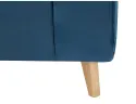 Кресло мягкое раскладное бархатное SIGNAL BILLY Velvet, синий фото thumb №5