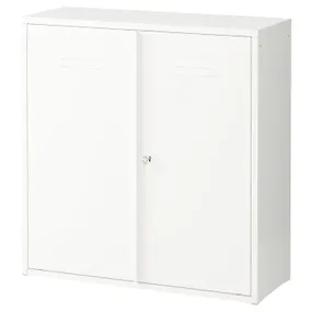 IKEA IVAR ИВАР, шкаф с дверями, белый, 80x83 см 303.815.93 фото