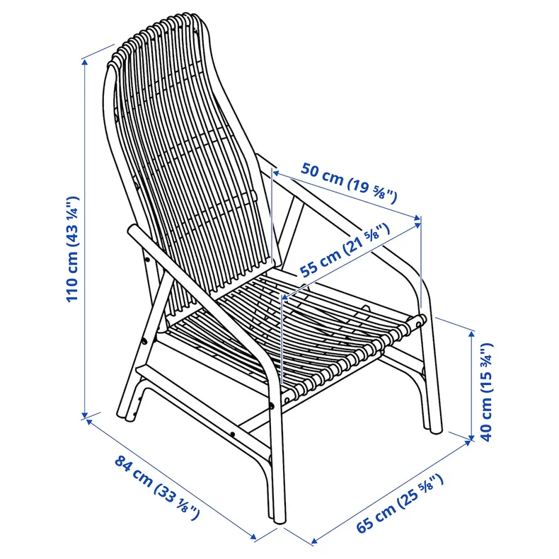 IKEA SALNÖ САЛНЕ / GRYTTOM ГРЮТТОМ, крісло з подушкою 195.344.13 фото №9