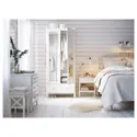 IKEA TYSSEDAL ТІССЕДАЛЬ, гардероб, білий / дзеркальне скло, 88x58x208 см 002.981.28 фото thumb №7