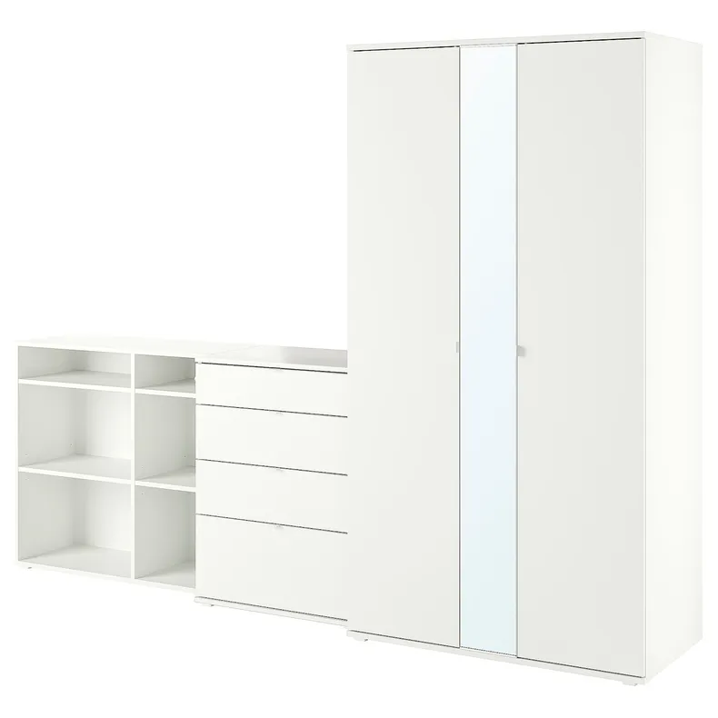 IKEA VIHALS ВІХАЛЬС, гардероб, комбінація, білий, 270x57x200 см 594.421.81 фото №1