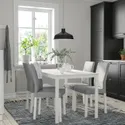 IKEA VANGSTA ВАНГСТА / KÄTTIL КЭТТИЛ, стол и 4 стула, белый / светло-серый, 120 / 180 см 694.287.64 фото thumb №2