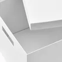 IKEA TJENA ТЙЕНА, коробка для зберігання з кришкою, білий, 25x35x20 см 603.954.28 фото thumb №6