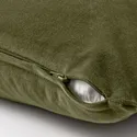 IKEA SANELA САНЕЛА, чохол на подушку, оливково-зелений, 50x50 см 804.792.00 фото thumb №3