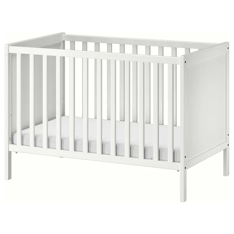 IKEA SUNDVIK СУНДВІК, ліжко для немовлят, білий, 60x120 см 002.485.67 фото №1