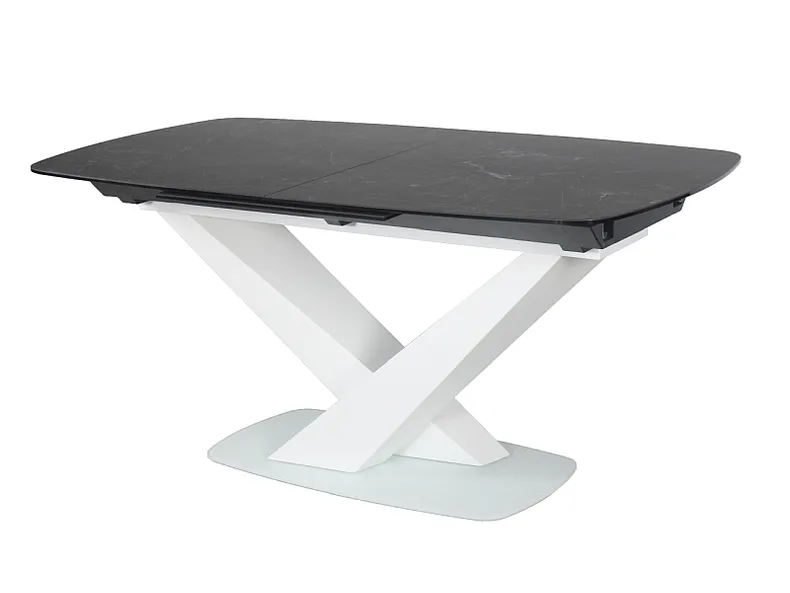 Керамический Столик SIGNAL CASSINO II, чёрный / белый, 90x160 фото №5