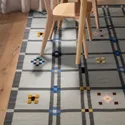 IKEA KNYLHAVREN КНЮЛХАВРЕН, килим, пласке плетіння, сірий / ручна робота, 200x300 см 305.761.52 фото thumb №3
