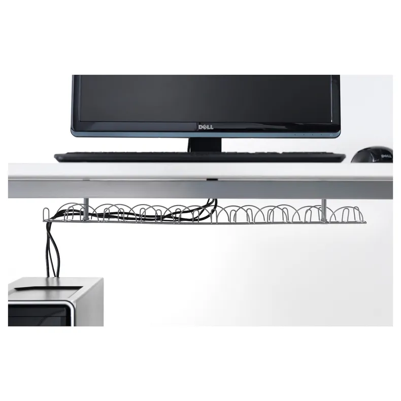 IKEA SIGNUM СИГНУМ, канал для кабеля горизонтальный, серебристый, 70 см 302.002.53 фото №2