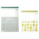 IKEA ISTAD ИСТАД, пакет закрывающийся, узор / зелёный, 6 / 4.5 l 405.256.85 фото thumb №1