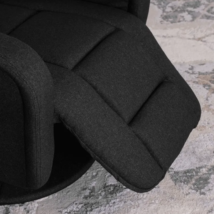 Поворотне масажне крісло MEBEL ELITE SPIKE 2, тканина: чорний фото №5
