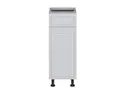 BRW Нижний кухонный шкаф Verdi 30 см левый с выдвижным ящиком светло-серый матовый, греноловый серый/светло-серый матовый FL_D1S_30/82_L/SMB-SZG/JSZM фото thumb №1