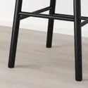 IKEA NORRARYD НОРРАРЮД, барний стілець зі спинкою, чорний, 74 см 003.977.36 фото thumb №5