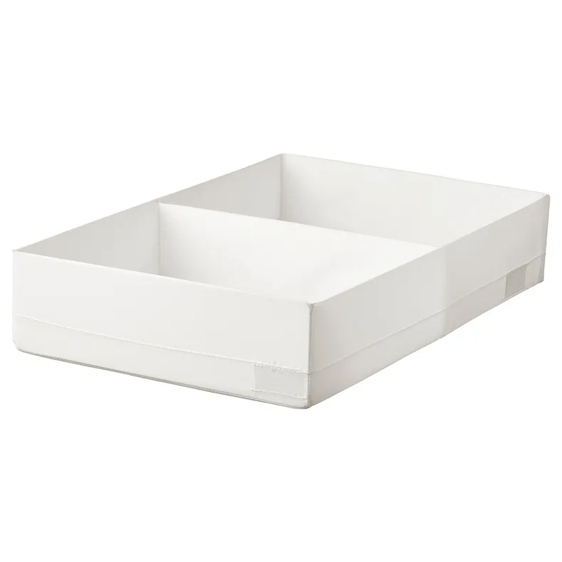 IKEA STUK СТУК, коробка з відділеннями, білий, 34x51x10 см 904.744.38 фото №1