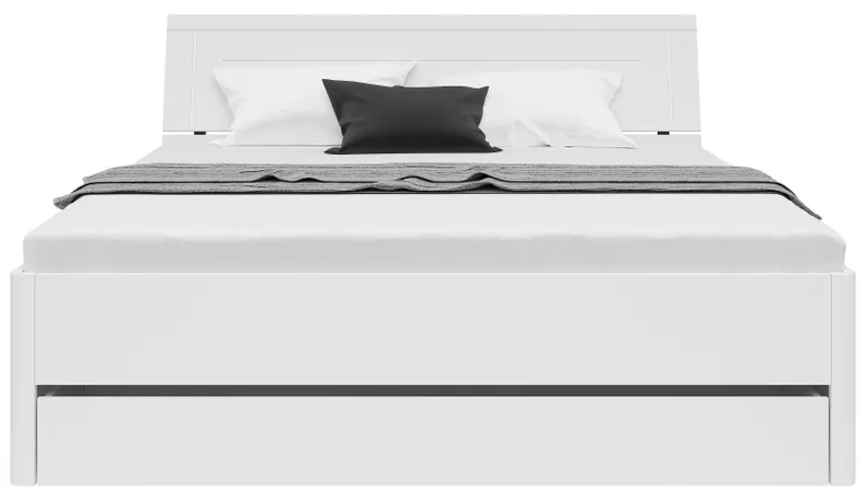 BRW Кровать Сатурн 180x200 с 3 ящиками белая, белый LOZ3S/180-BI фото №3