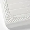 IKEA LEN ЛЕН, простирадло на резинці, білий, 80x130 см 104.652.68 фото thumb №2
