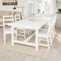 IKEA NORDVIKEN НОРДВИКЕН, раздвижной стол, белый, 210 / 289x105 см 403.687.13 фото thumb №2