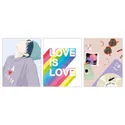 IKEA BILD БІЛЬД, постер, любов є любов, 40x50 см 905.274.51 фото thumb №1