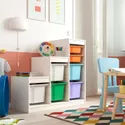 IKEA TROFAST, стеллаж для мусорных контейнеров, белый белый/многоцветный, 99x44x94 см 795.734.06 фото thumb №2