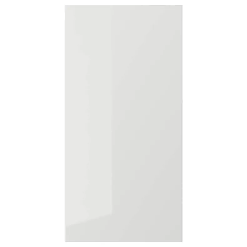 IKEA RINGHULT РІНГХУЛЬТ, дверцята, глянцевий світло-сірий, 40x80 см 403.271.38 фото №1
