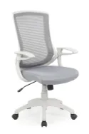 Крісло комп'ютерне офісне обертове HALMAR IGOR, білий/сірий фото thumb №1