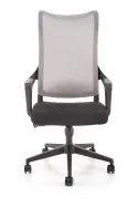 Крісло комп'ютерне офісне обертове HALMAR LORETO, сірий-чорний фото thumb №11