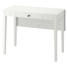 IKEA IDANÄS ИДАНЭС, стол с откидной полой, белый, 51 / 86x96 см 004.876.52 фото