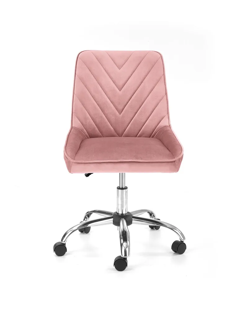 Крісло комп'ютерне офісне обертове HALMAR RICO, рожевий оксамит фото №11