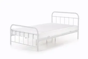 Ліжко односпальне HALMAR LINDA 120x200 см біле фото