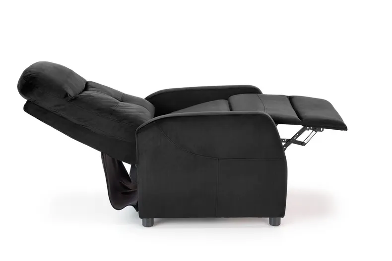 Кресло реклайнер мягкое раскладное HALMAR FELIPE 2, черный фото №11